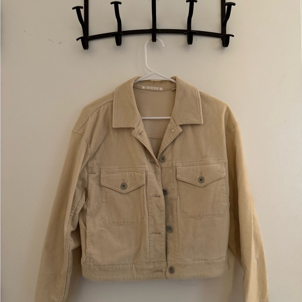 Uniqlo Women's Beige Corduroy Jacket